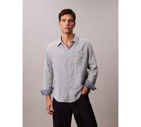 Calvin Klein Jeans Andere Freizeithemden für Herren, Blau (Boardwalk Summer), XL