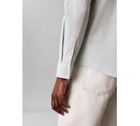Langarmhemd CALVIN KLEIN "LONG SLEEVE SOLID STRETCH SLIM SHIRT", Herren, Gr. XXL, N-Gr, pale meadow, Web, Obermaterial: 96% Baumwolle, 4% Elasthan, slim fit hüftlang, Rundhals, Ärmel mit Ärmelschlitz