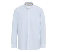 Langarmhemd CAMEL ACTIVE, Herren, Gr. M, N-Gr, blau (sky blau), Stoff, Obermaterial: 100% Baumwolle, gestreift, regular fit, Rundhals, 2-Knopf-Manschette, Hemden, mit Button-down-Kragen (98458221-M) s