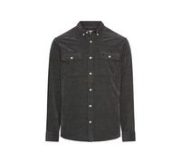 Langarmhemd CAMEL ACTIVE, Herren, Gr. S, N-Gr, grau (asphalt), Web, Obermaterial: 100% Baumwolle, unifarben, regular fit taillenbedeckt, ohne Ausschnitt, Manschette, Hemden Langarmhemd, mit Brusttasch