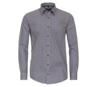 Langarmhemd CASAMODA "CASAMODA Freizeithemd "Green"-Kollektion Print", Herren, Gr. XXL, Normalgrößen, blau (dunkelblau), 100% Baumwolle, bedruckt, lässig geschnitten, Hemden (95287906-XXL) dunkelblau