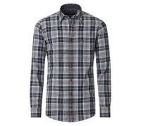 Langarmhemd CASAMODA "CASAMODA Freizeithemd kariert", Herren, Gr. 3XL, Normalgrößen, blau (dunkelblau), 100% Baumwolle, kariert, comfort fit, Hemden (59285852-XXXL) dunkelblau