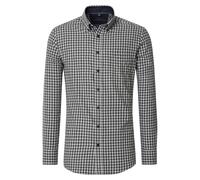 Langarmhemd CASAMODA "CASAMODA Freizeithemd kariert", Herren, Gr. 3XL, Normalgrößen, grün (grün 301), 100% Baumwolle, kariert, comfort fit, Hemden (16411712-XXXL) grün 301