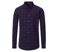 Langarmhemd CASAMODA "CASAMODA Freizeithemd kariert", Herren, Gr. 3XL, Normalgrößen, rot, 100% Baumwolle, kariert, lässig geschnitten, Hemden (46910347-XXXL) rot