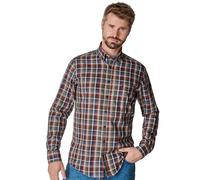 Langarmhemd CASAMODA "CASAMODA Freizeithemd kariert", Herren, Gr. 3XL, Normalgrößen, rot, 100% Baumwolle, kariert, comfort fit, Hemden (81098540-XXXL) rot