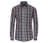 Langarmhemd CASAMODA "CASAMODA Freizeithemd kariert" Gr. 3XL, Normalgrößen, rot (dunkelrot) Herren Hemden (92354264-XXXL) dunkelrot