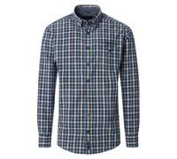 Langarmhemd CASAMODA "CASAMODA Freizeithemd kariert", Herren, Gr. L, Normalgrößen, blau (dunkelblau), 100% Baumwolle, kariert, lässig geschnitten, Hemden (86118819-L) dunkelblau
