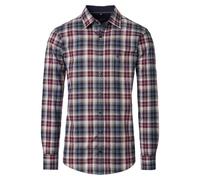 Langarmhemd CASAMODA "CASAMODA Freizeithemd kariert", Herren, Gr. L, Normalgrößen, rot, 100% Baumwolle, kariert, comfort fit, Hemden (13941153-L) rot