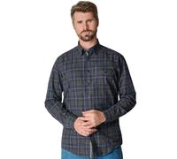 CASAMODA Casual Fit Hemd Langarm Button Down Kragen Karo dunkelblau Größe M