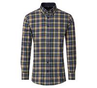 Langarmhemd CASAMODA "CASAMODA Freizeithemd kariert", Herren, Gr. XL, Normalgrößen, blau, 100% Baumwolle, kariert, comfort fit, Hemden (45226315-XL) blau