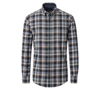 Langarmhemd CASAMODA "CASAMODA Freizeithemd kariert", Herren, Gr. XL, Normalgrößen, blau (dunkelblau), 100% Baumwolle, kariert, comfort fit, Hemden (95788200-XL) dunkelblau