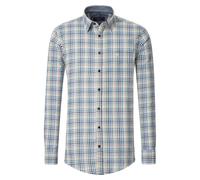 Langarmhemd CASAMODA "CASAMODA Freizeithemd kariert", Herren, Gr. XL, Normalgrößen, blau (hellblau), 100% Baumwolle, kariert, lässig geschnitten, Hemden (20317413-XL) hellblau