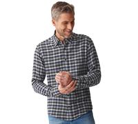 CASAMODA Freizeithemd kariert Comfort Fit Dunkelgrün XL