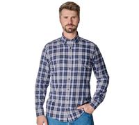 Langarmhemd CASAMODA "CASAMODA Freizeithemd kariert", Herren, Gr. XXL, Normalgrößen, blau, 100% Baumwolle, kariert, comfort fit, Hemden (37401828-XXL) blau