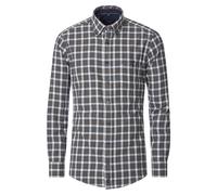 Langarmhemd CASAMODA "CASAMODA Freizeithemd kariert", Herren, Gr. XXL, Normalgrößen, blau, 100% Baumwolle, kariert, lässig geschnitten, Hemden (67290610-XXL) blau