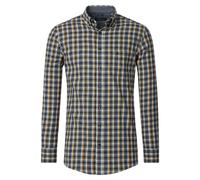 Langarmhemd CASAMODA "CASAMODA Freizeithemd kariert", Herren, Gr. XXL, Normalgrößen, blau, 100% Baumwolle, kariert, comfort fit, Hemden (81236610-XXL) blau