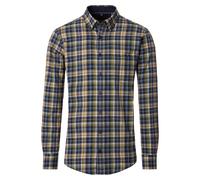 Langarmhemd CASAMODA "CASAMODA Freizeithemd kariert", Herren, Gr. XXL, Normalgrößen, blau, 100% Baumwolle, kariert, lässig geschnitten, Hemden (73811262-XXL) blau
