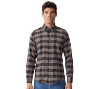 Langarmhemd CASAMODA "CASAMODA Freizeithemd kariert", Herren, Gr. XXL, Normalgrößen, grün (olive), 100% Baumwolle, kariert, comfort fit, Hemden (86442538-XXL) olive