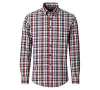 Langarmhemd CASAMODA "CASAMODA Freizeithemd Langarm kariert", Herren, Gr. 3XL, Normalgrößen, rot, 100% Baumwolle, kariert, lässig geschnitten, Hemden (65743033-XXXL) rot