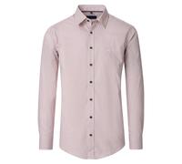 Casa Moda Herren Freizeithemd Langarm Comfort Fit – 100% Baumwolle, bedruckt – Rot 3XL