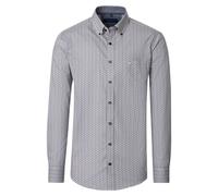 Langarmhemd CASAMODA "CASAMODA Freizeithemd Langarm Print", Herren, Gr. 4XL, Normalgrößen, grün, 100% Baumwolle, bedruckt, comfort fit, Hemden (27525059-4XL) grün