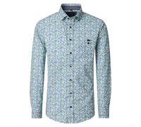 Casa Moda Freizeithemd Print Langarm Herren Grün Größe L