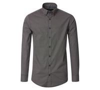 Langarmhemd CASAMODA "CASAMODA Freizeithemd Langarm Print", Herren, Gr. L, Normalgrößen, grün (dunkelgrün), 100% Baumwolle, bedruckt, comfort fit, Hemden (69387233-L) dunkelgrün