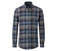 Langarmhemd CASAMODA "CASAMODA Freizeithemd Print", Herren, Gr. XXL, Normalgrößen, blau, 100% Baumwolle, bedruckt, comfort fit, Hemden (59808351-XXL) blau
