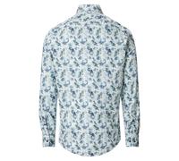 Langarmhemd CASAMODA "CASAMODA Freizeithemd langarm Print", Herren, Gr. XXL, Normalgrößen, blau, 100% Baumwolle, bedruckt, lässig geschnitten, Hemden (32244048-XXL) blau