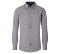 Casa Moda Hemd Casual Fit – bedruckt, silber, Langarm, Herren, Größe XXL