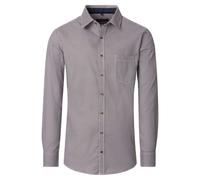 Casa Moda Casual Fit Hemd braun, Bedruckt