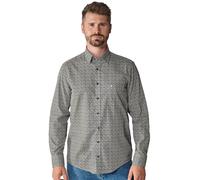 Langarmhemd CASAMODA "CASAMODA Freizeithemd Print" Gr. 5XL, Normalgrößen, gelb (senfgelb) Herren Hemden (92502352-5XL) senfgelb