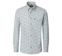 Langarmhemd CASAMODA "CASAMODA Freizeithemd Print", Herren, Gr. 6XL, Normalgrößen, mint, 100% Baumwolle, bedruckt, comfort fit, Hemden (91547613-6XL) mint