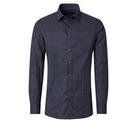 Casa Moda Freizeithemd Print Comfort Fit Blau Größe L