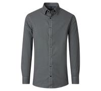 Langarmhemd CASAMODA "CASAMODA Freizeithemd Print", Herren, Gr. L, Normalgrößen, blau, 100% Baumwolle, bedruckt, comfort fit, Hemden (72482801-L) blau
