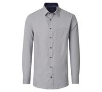 Langarmhemd CASAMODA "CASAMODA Freizeithemd Print", Herren, Gr. L, Normalgrößen, grün, 100% Baumwolle, bedruckt, comfort fit, Hemden (36960560-L) grün