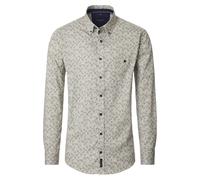 Casa Moda Casual Fit Hemd grün, Bedruckt