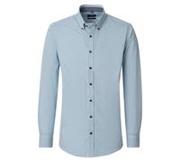 Langarmhemd CASAMODA "CASAMODA Freizeithemd Print", Herren, Gr. XL, Normalgrößen, blau, 100% Baumwolle, bedruckt, comfort fit, Hemden (83617604-XL) blau