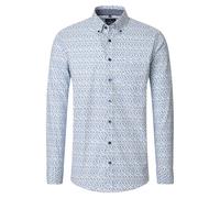 Casa Moda Casual Fit Hemd beige, Bedruckt