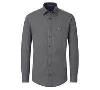 Langarmhemd CASAMODA "CASAMODA Freizeithemd Print", Herren, Gr. XL, Normalgrößen, blau (grünblau), 100% Baumwolle, bedruckt, lässig geschnitten, Hemden (48822437-XL) grünblau