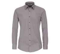 Langarmhemd CASAMODA "CASAMODA Freizeithemd Print", Herren, Gr. XL, Normalgrößen, braun (hellbraun), 100% Baumwolle, bedruckt, lässig geschnitten, Hemden (13791936-XL) hellbraun