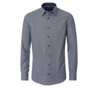 Langarmhemd CASAMODA "CASAMODA Freizeithemd Print", Herren, Gr. XXL, Normalgrößen, blau (hellblau), 100% Baumwolle, bedruckt, comfort fit, Hemden (18668732-XXL) hellblau