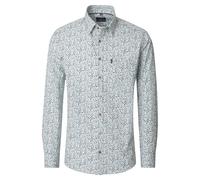 Casa Moda Casual Fit Hemd grün, Bedruckt