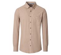 Langarmhemd CASAMODA "CASAMODA Freizeithemd uni", Herren, Gr. 3XL, Normalgrößen, beige, 100% Baumwolle, unifarben, lässig geschnitten, Hemden (88051761-XXXL) beige