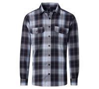 Langarmhemd CASAMODA "CASAMODA Freizeithemd uni", Herren, Gr. 3XL, Normalgrößen, dunkelblau, 100% Baumwolle, unifarben, lässig geschnitten, Hemden (53351419-XXXL) dunkelblau