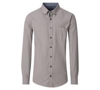 Langarmhemd CASAMODA "CASAMODA Freizeithemd uni", Herren, Gr. XL, Normalgrößen, blau (dunkelblau), 100% Baumwolle, unifarben, lässig geschnitten, Hemden (66529445-XL) dunkelblau