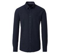 Langarmhemd CASAMODA "CASAMODA Freizeithemd uni", Herren, Gr. XXL, Normalgrößen, blau, 100% Baumwolle, unifarben, comfort fit, Hemden (83791846-XXL) blau