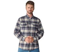 Langarmhemd CASAMODA "CASAMODA Overshirt kariert", Herren, Gr. XL, Normalgrößen, rot (dunkelrot), 100% Baumwolle, kariert, lässig geschnitten, Hemden (61195862-XL) dunkelrot