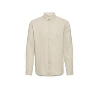 Langarmhemd CASUAL FRIDAY "Langarmhemd CFAnton", Herren, Gr. L, N-Gr, beige (island fossil), Obermaterial: 55% Leinen LI. 45% Baumwolle CO., Hemden (69011441-L) island fossil