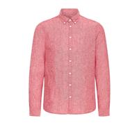 Langarmhemd CASUAL FRIDAY "Langarmhemd CFAnton", Herren, Gr. L, N-Gr, rot (jester rot melange), Obermaterial: 100% Leinen LI., Hemden (33109101-L) jester rot melange